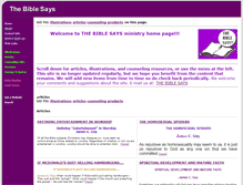 Tablet Screenshot of biblesays.faithsite.com