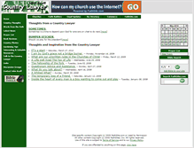 Tablet Screenshot of countrylawyer.faithsite.com