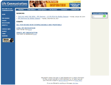 Tablet Screenshot of lifecommunications.faithsite.com